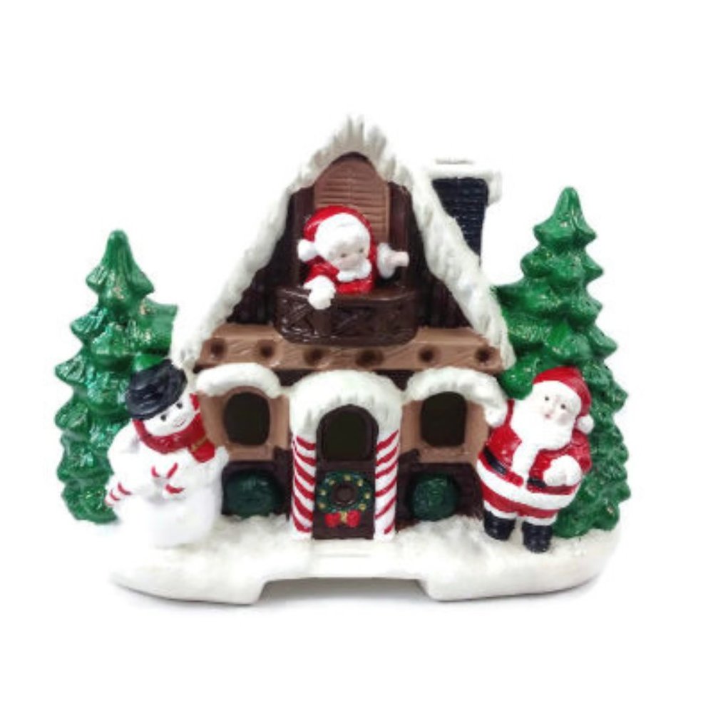 Vintage Christmas Ceramic Santa Farmhouse